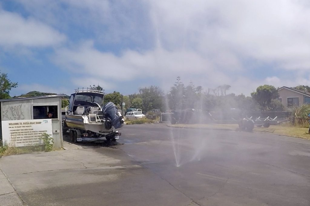 Patea and Districts Boating club wash down area